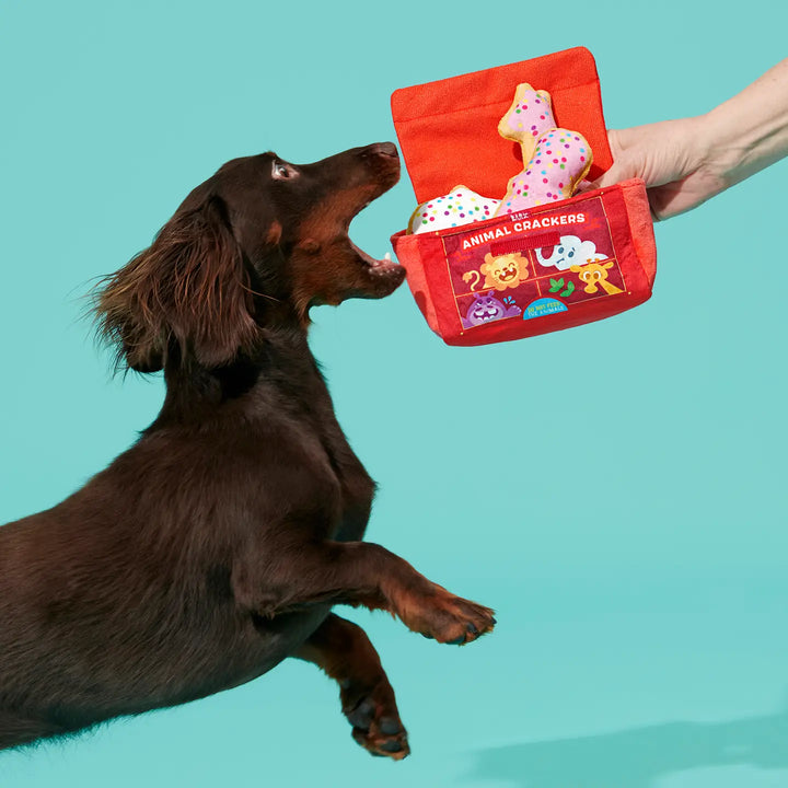 Dog Toy: BARK - Animal Squeakers Snacks