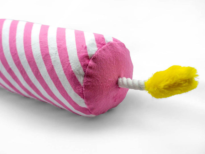 Birthday Candle Dog Toy - Pink