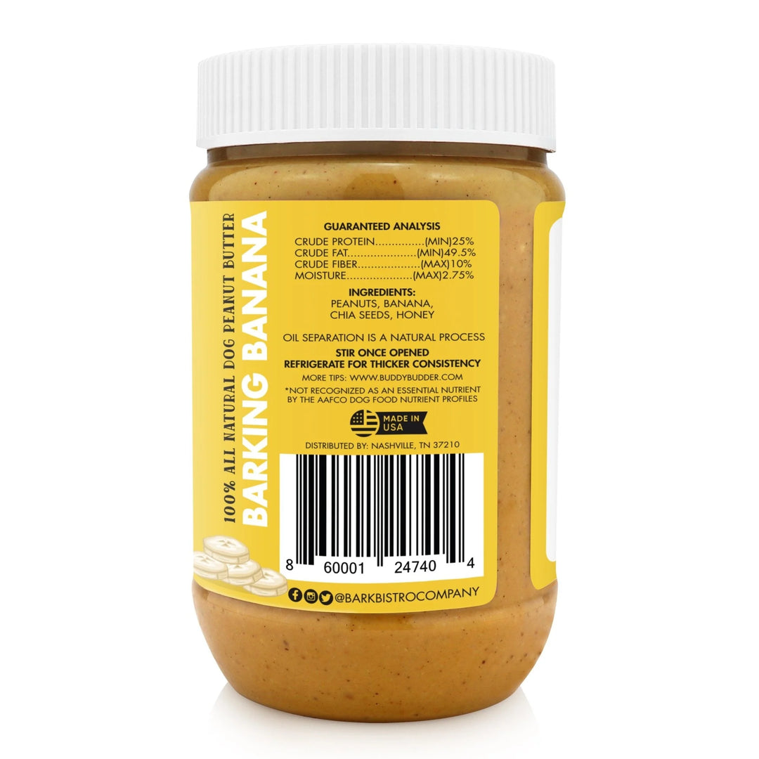 Buddy Budder - Barkin' Banana Peanut Butter 17oz