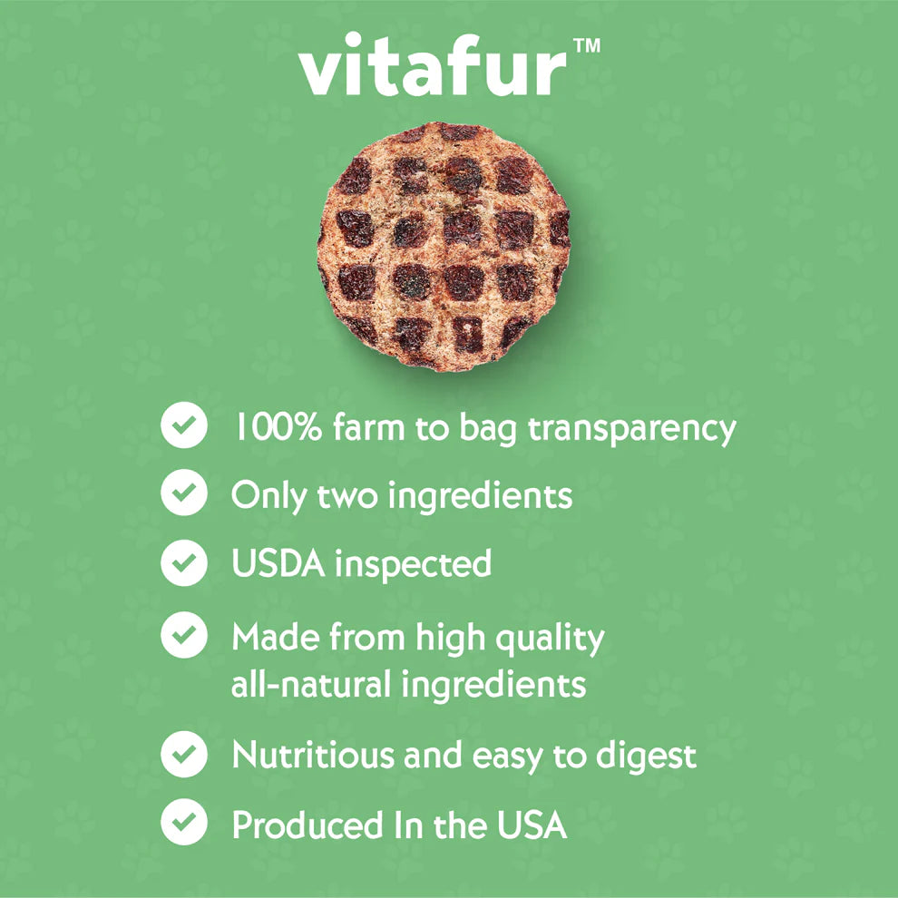 vitafur: Barkin' Burger - Beef & Pumpkin Dog Treats 4oz