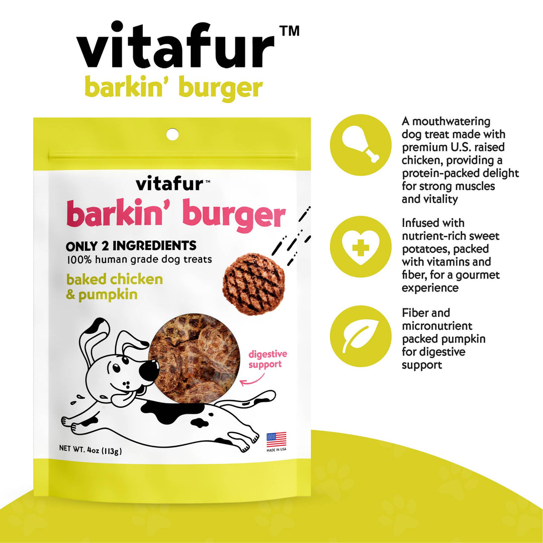 vitafur - Barkin' Burger - Chicken & Pumpkin