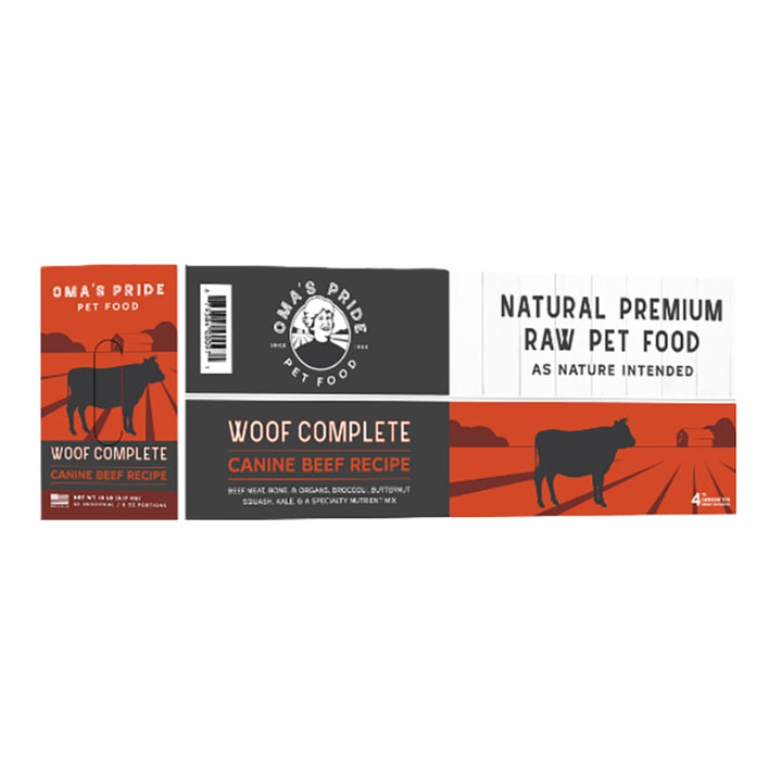 Oma's Pride Compleat: Raw Dog Food - 18lb Bulk Box (Pre-Order)