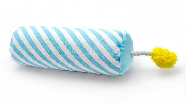 Birthday Candle Dog Toy - Blue