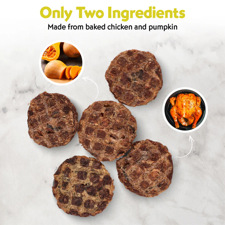 vitafur: Barkin' Burger - Chicken & Pumpkin Dog Treats 4oz