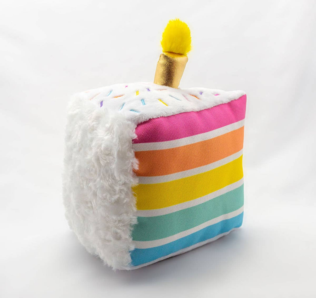 Birthday 5-Layer Cake Plush Dog Toy