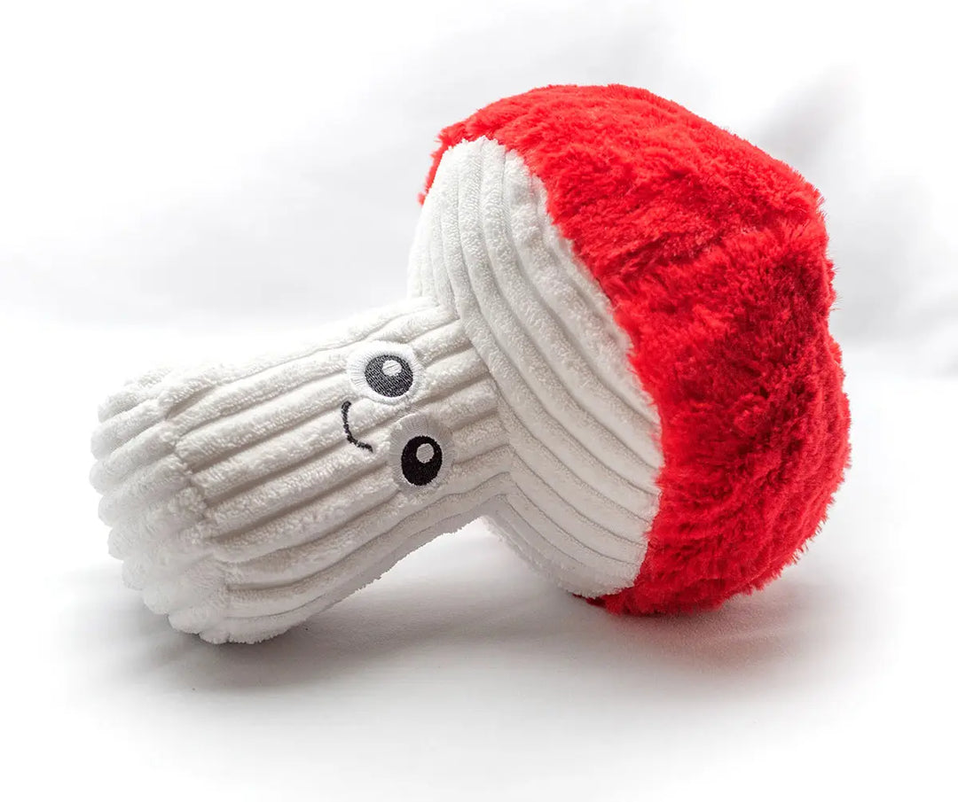 Dog Toy: Mushroom Plush 9"