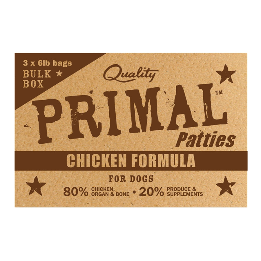 Primal: Raw Dog Food - 18lb Bulk Box (Pre-Order)