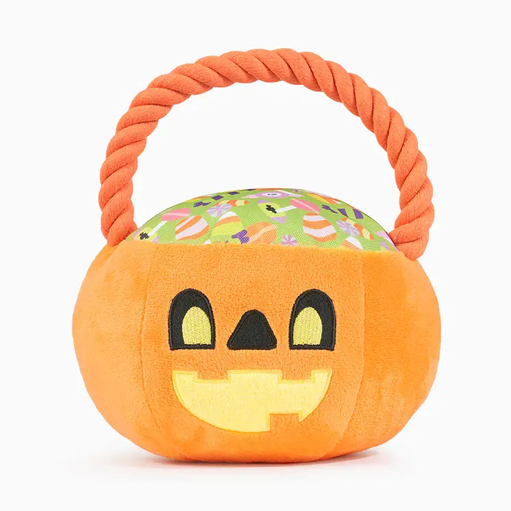 Dog Toy: Halloween Bucket Plush