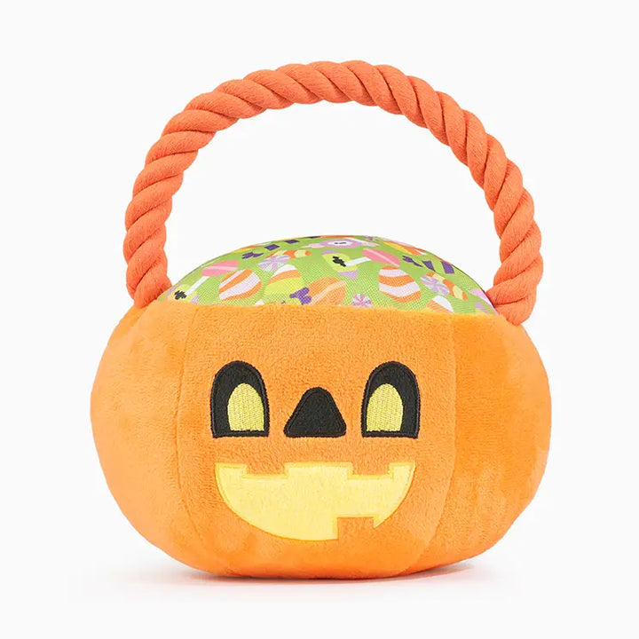 Dog Toy: Halloween Bucket Plush