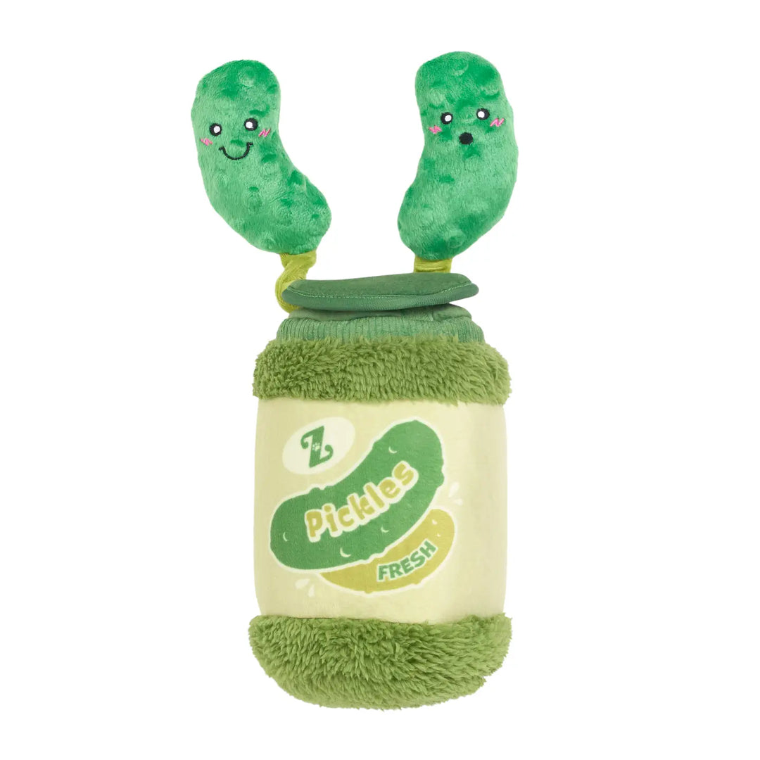 Dog Toy: Bungee Burrow Pickle Jar Plush