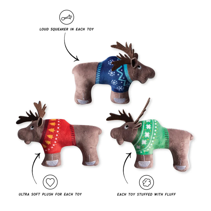 Dog Toy: Merry Moose-mas