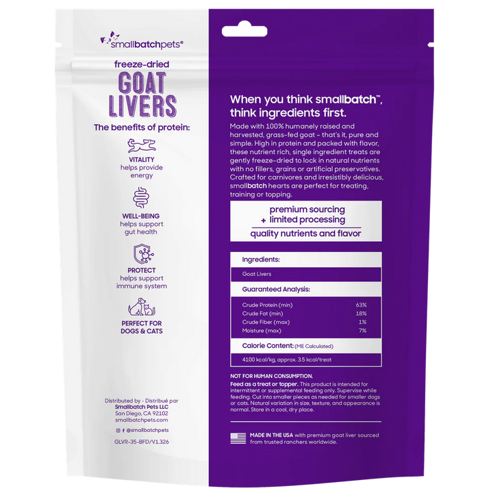 Smallbatch - Freeze-Dried Goat Liver 3oz