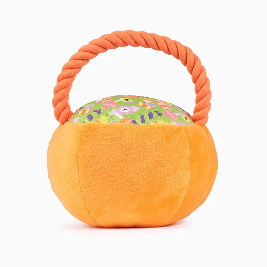 Dog Toy: Halloween Bucket Plush