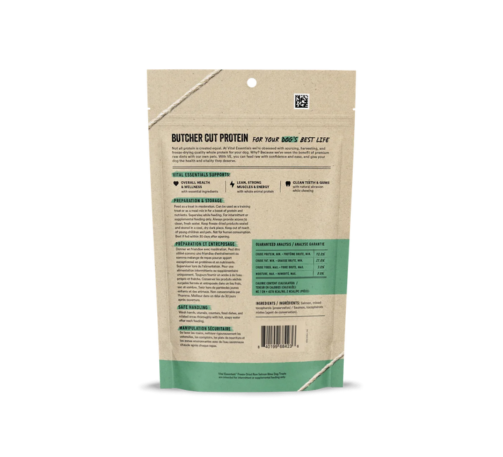 Vital Essentials - Freeze Dried Salmon Dog Treats 2.5oz