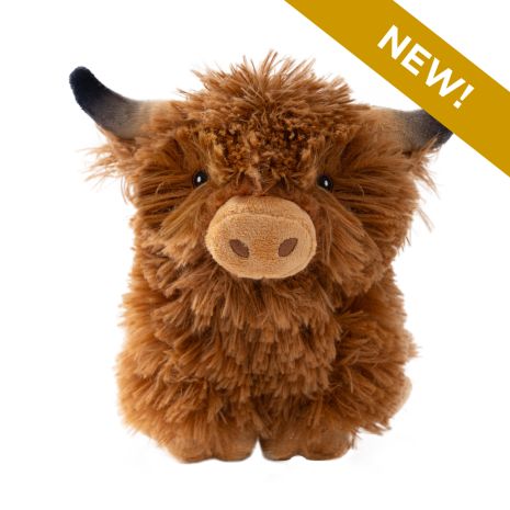 Tall Tails - Plush Highland Cow Dog Toy, 8-inch