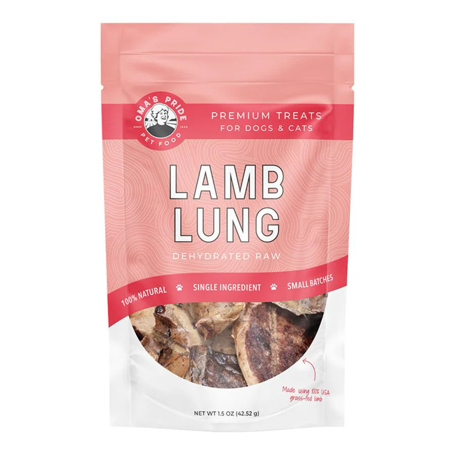 Oma's Pride - Freeze-Dried Lamb Lung 1.5oz