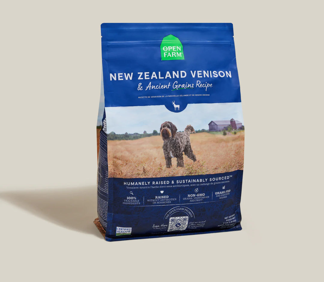 Open Farm - New Zealand Venison & Ancient Grains Dog Food 4lb