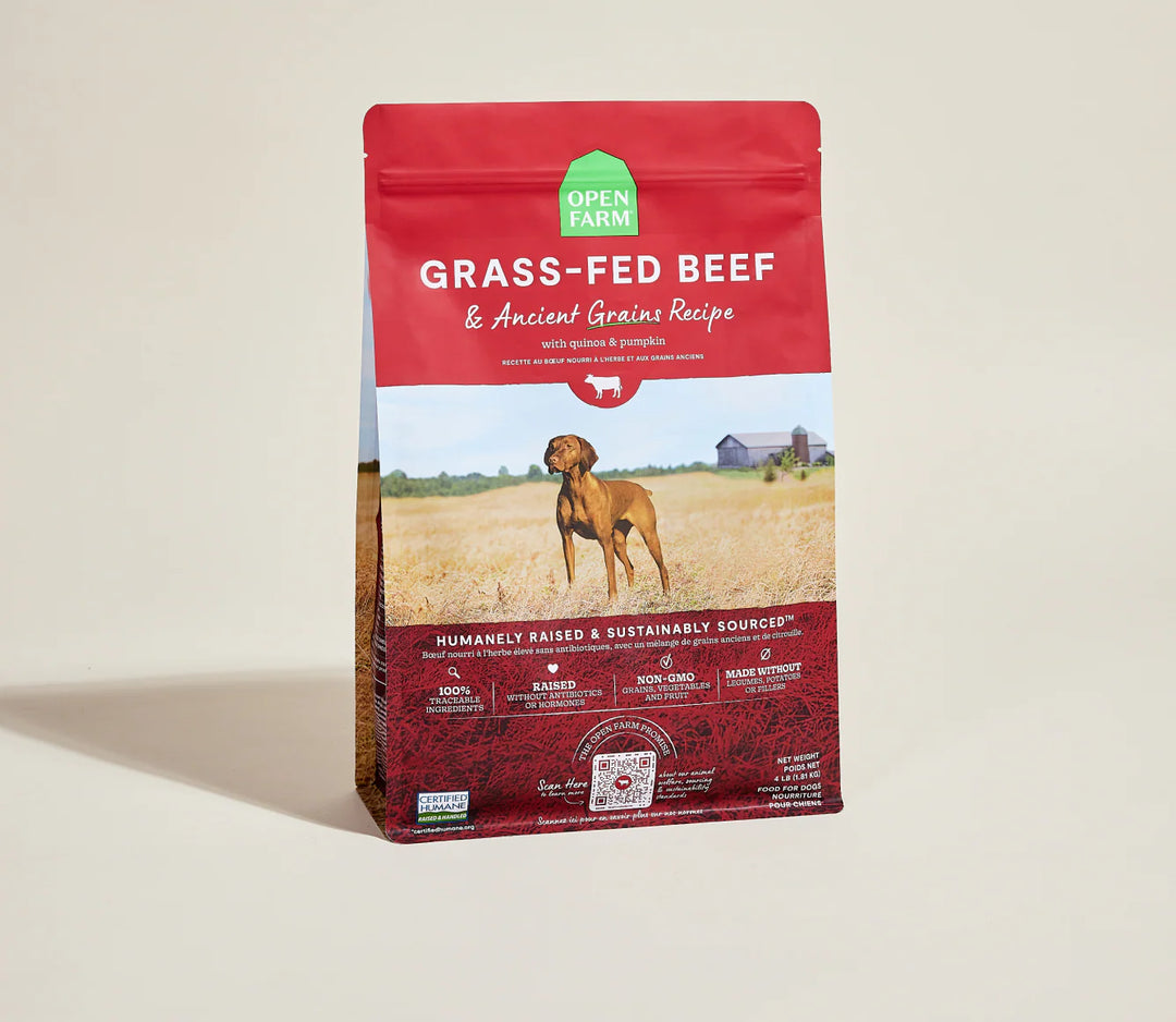Open Farm - Grass-Fed Beef & Ancient Grains Dog Food 4lb