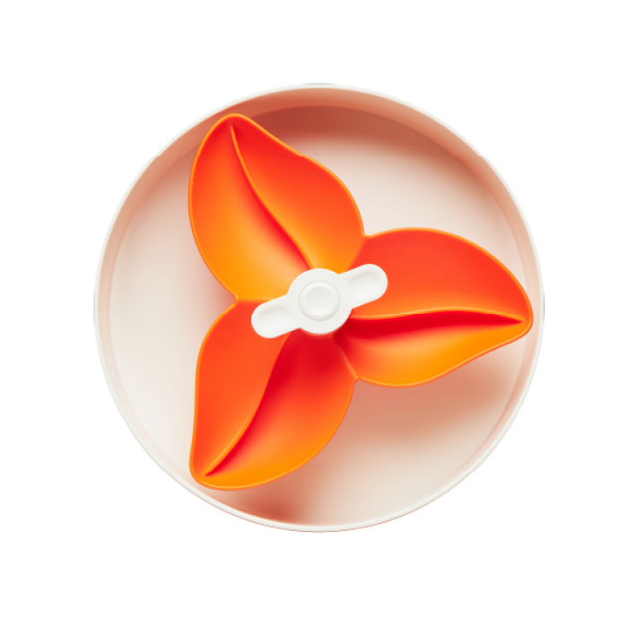 Spin Interactive Slow Feeder Bowl - Orange