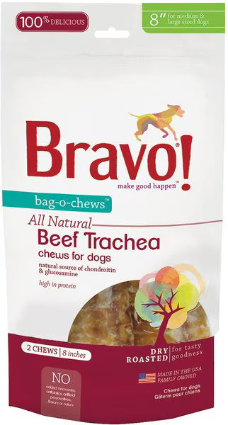 Bravo - Beef Trachea Chews 8" 2-count