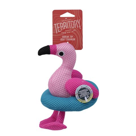 Floatie Flamingo Dog Toy