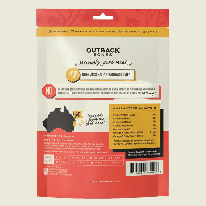 Outback Bones - Prime Kangaroo Jerky Strips 7.05oz