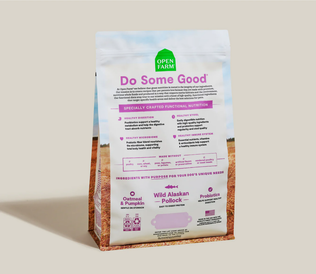 Open Farm - Pollock Digestive Health Dog Kibble 4lb