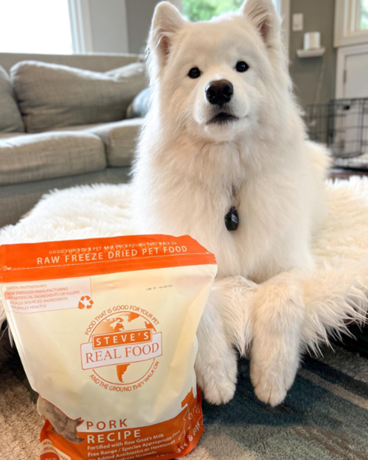 Steve's Real Food: Freeze-Dried Dog Food - Pork 20oz