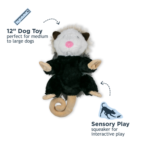 Dog Toy: Opossum Rope Toy 11"