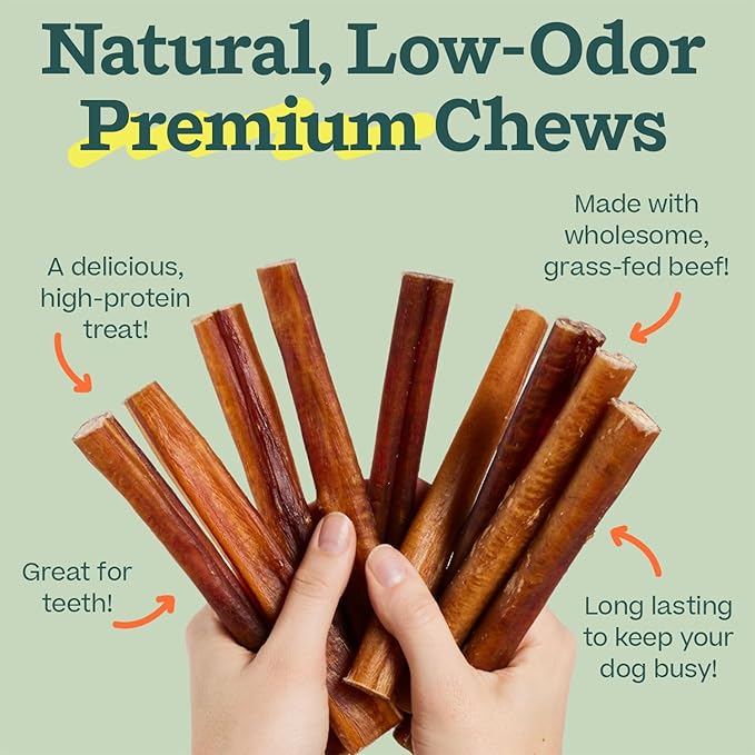 Woof - Bully Stick Chews: 6" 5-pack