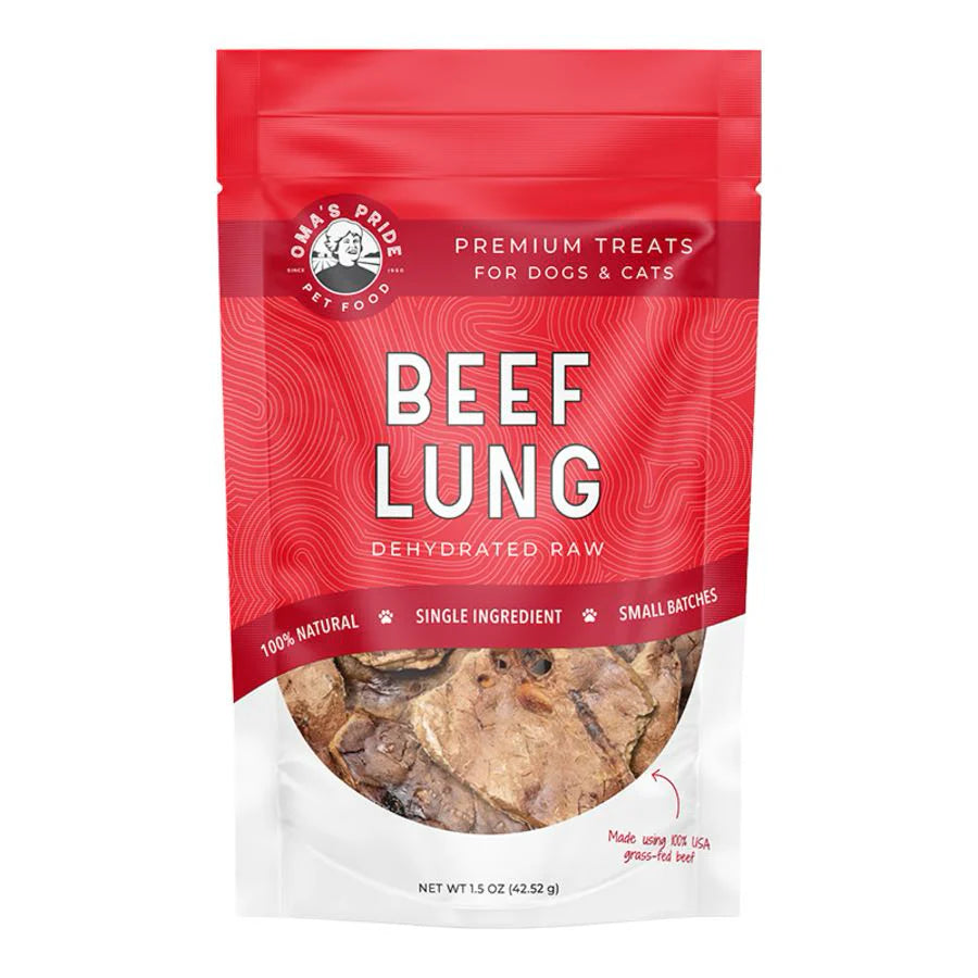 Oma's Pride - Freeze-Dried Beef Lung 1.5oz