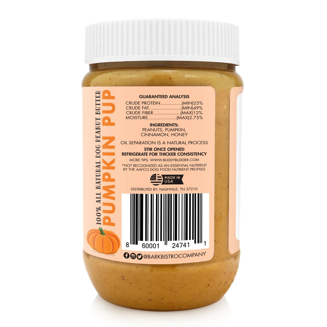 Buddy Budder - Pumpkin Pup Peanut Butter 17oz
