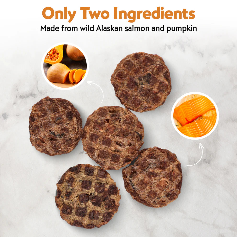 vitafur: Barkin' Burger - Salmon & Pumpkin Dog Treats 4oz