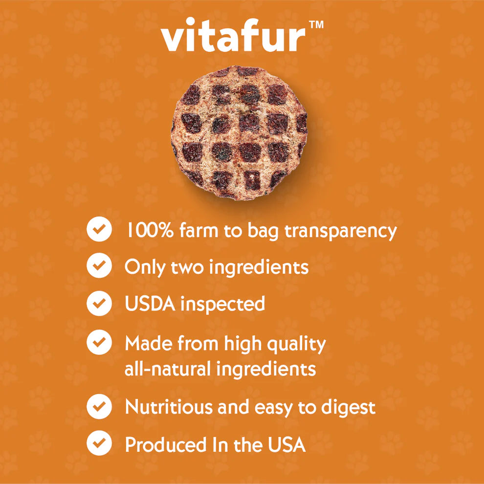 vitafur: Barkin' Burger - Salmon & Pumpkin Dog Treats 4oz