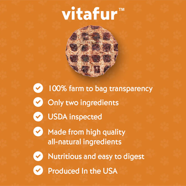vitafur: Barkin' Burger - Salmon & Pumpkin Dog Treats 4oz
