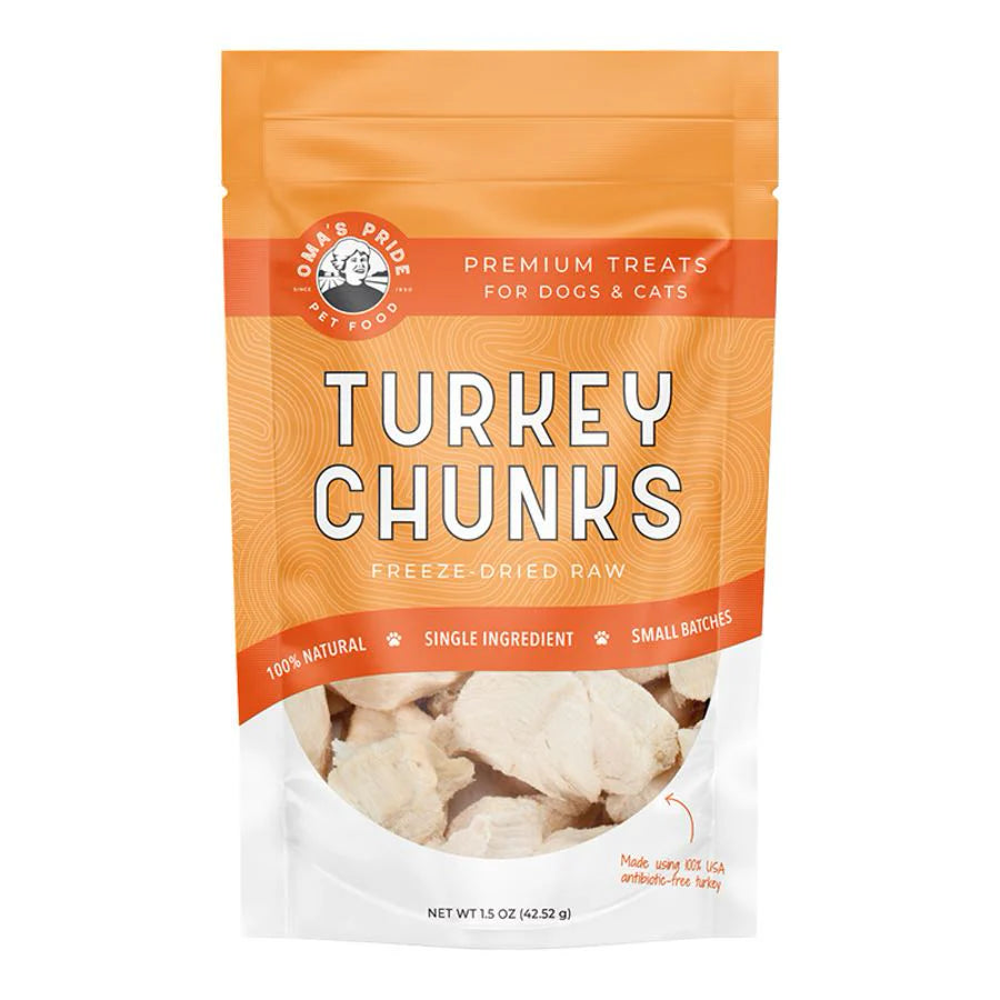 Oma's Pride - Freeze-Dried Turkey Chunks 1.5oz