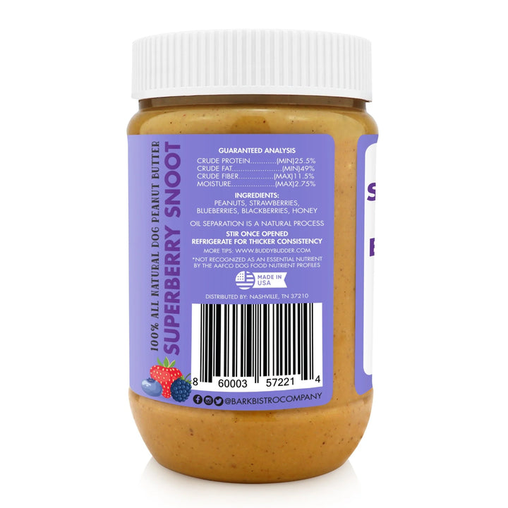 Buddy Budder - Superberry Snoot Peanut Butter 17oz