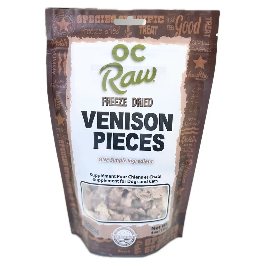 OC Raw - Freeze-Dried Venison Dog Treats 4oz