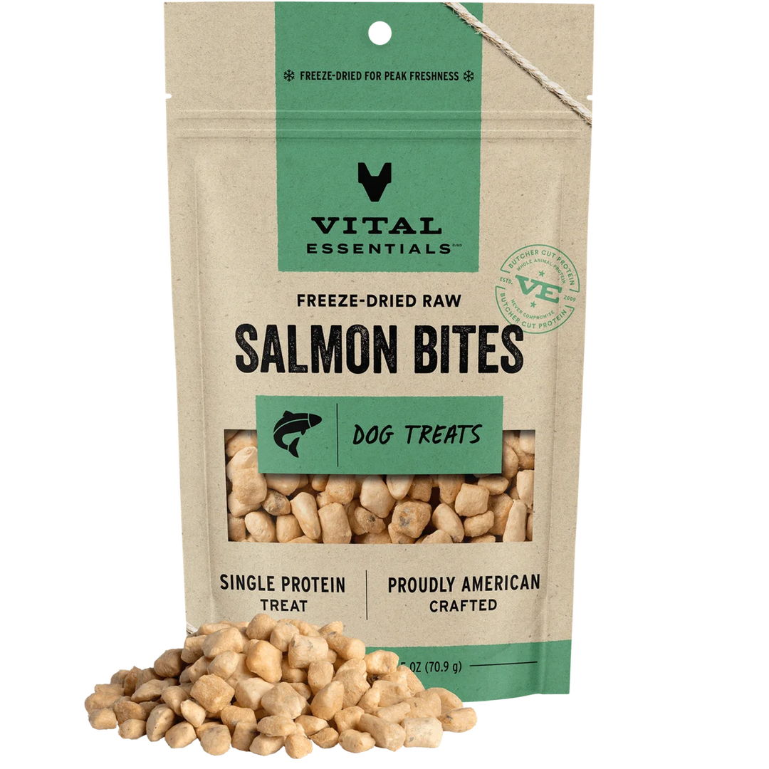 Vital Essentials - Freeze Dried Salmon Dog Treats 2.5oz