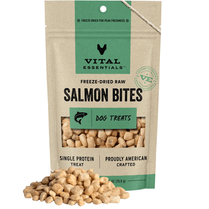 Vital Essentials - Freeze Dried Salmon Dog Treats 2.5oz