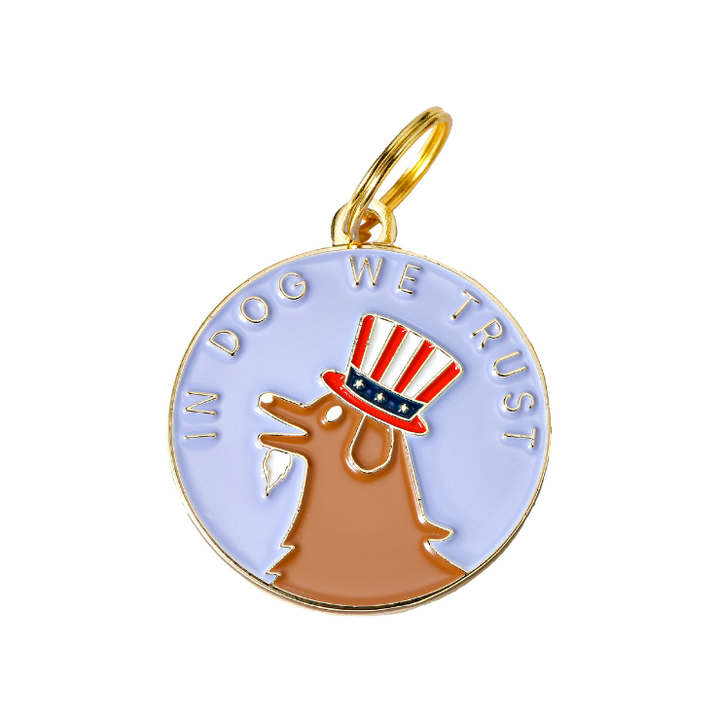 In Dog We Trust Pet ID Tag