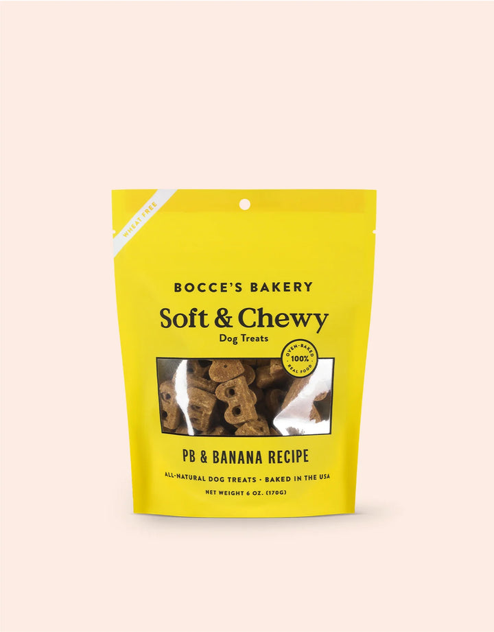 Bocce's Bakery - Peanut Butter Banana Soft Chew Dog Treats