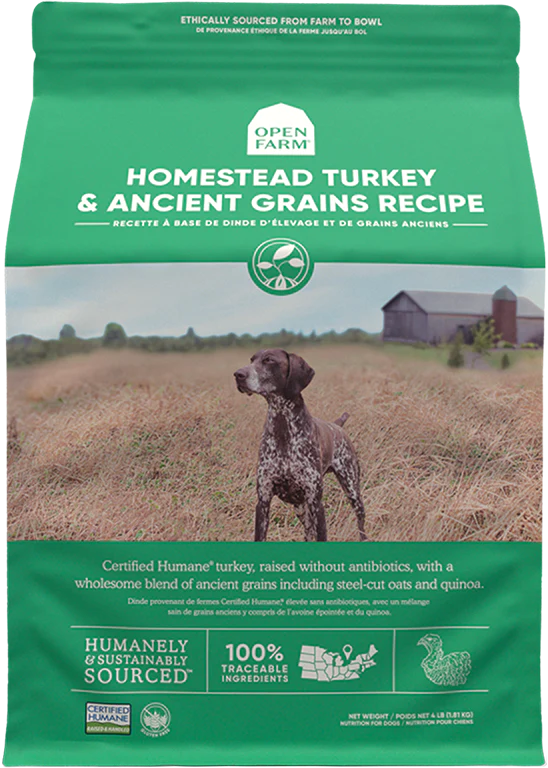 Open Farm - Ancient Grains Homestead Turkey Dry Dog Food